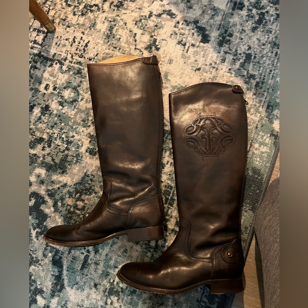 Frye brown leather Melissa boots size 7